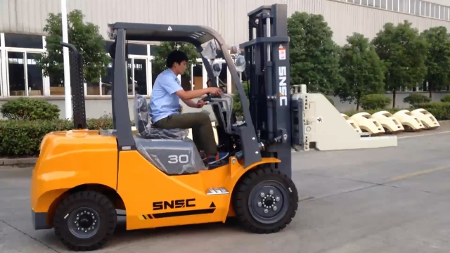 SNSC FD30 Diesel Forklift with Block Clamp to Oman